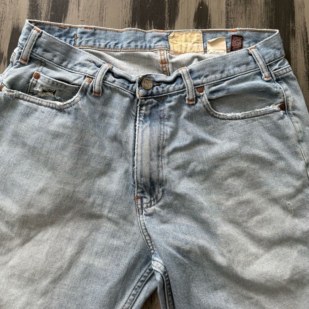 Hollister Men's Light Blue Distressed Jeans Y2K - Picture 7 of 11